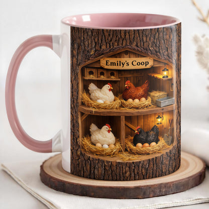 Sophia's Coop With Chickens and Eggs