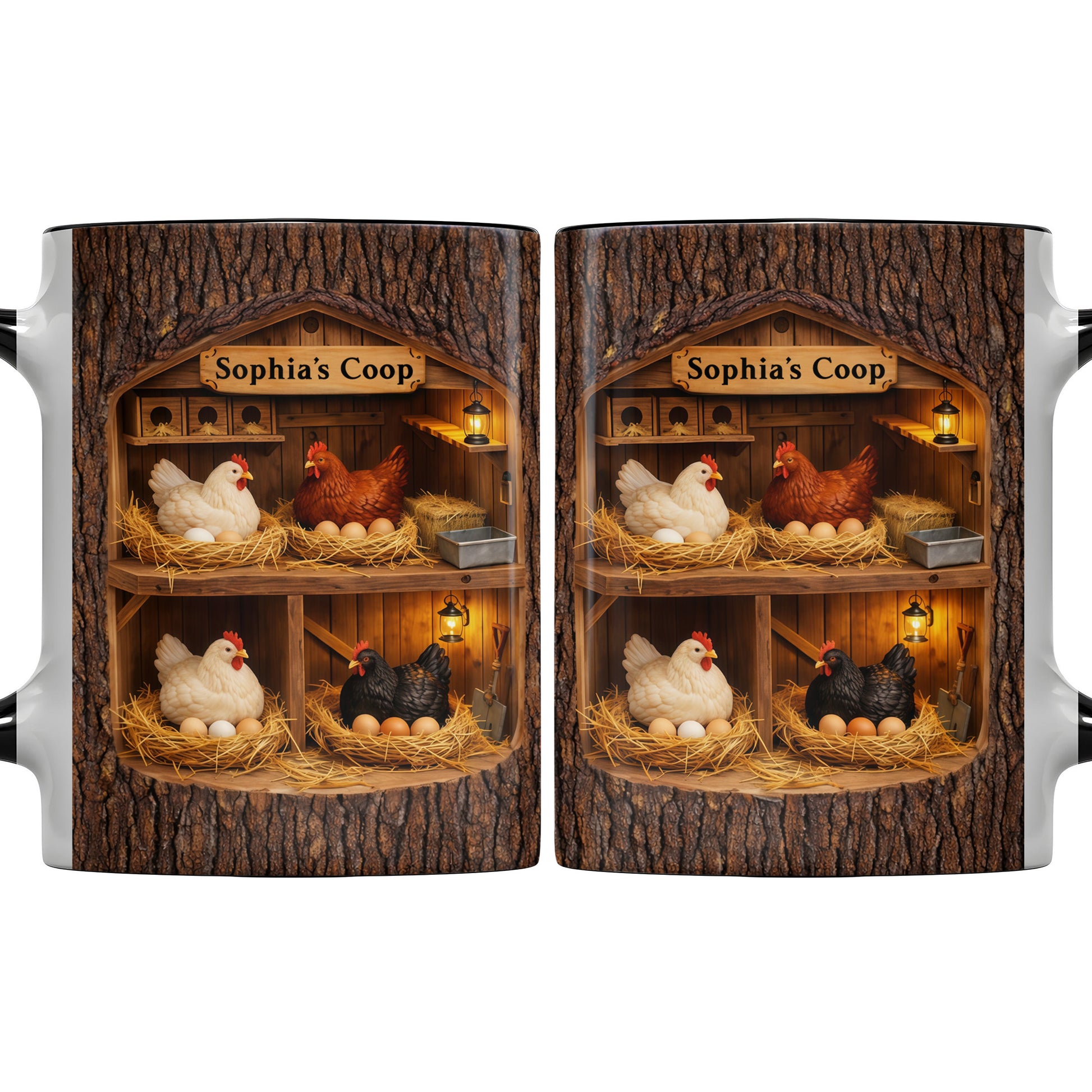 Sophia's Coop With Chickens and Eggs