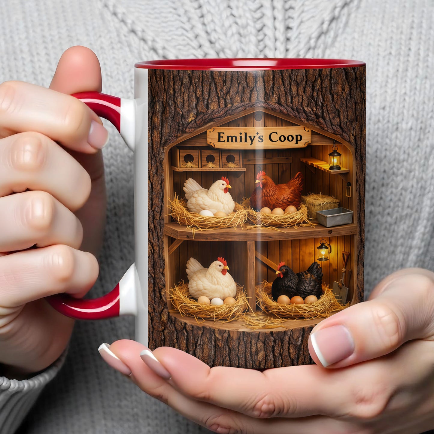 Sophia's Coop With Chickens and Eggs