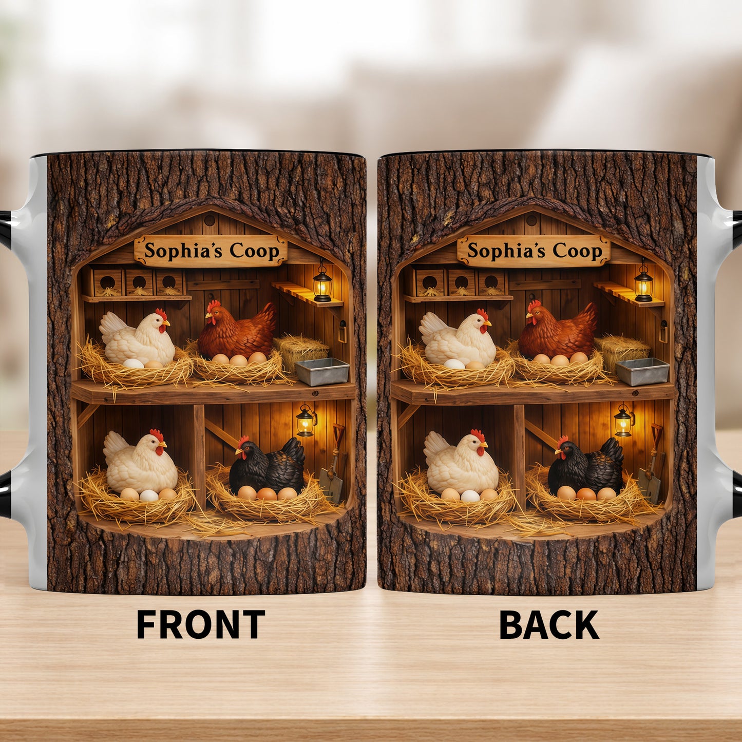 Sophia's Coop With Chickens and Eggs