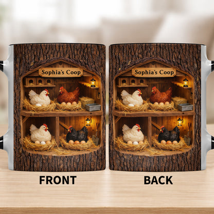 Sophia's Coop With Chickens and Eggs