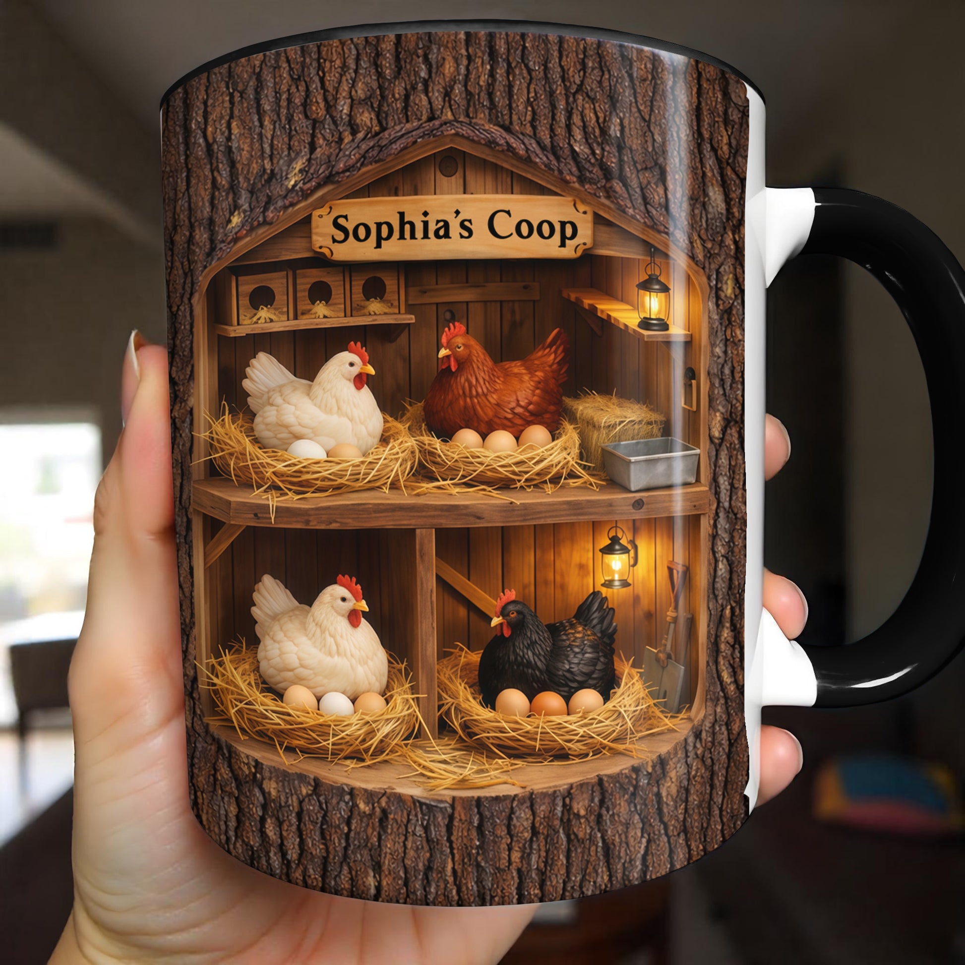 Sophia's Coop With Chickens and Eggs