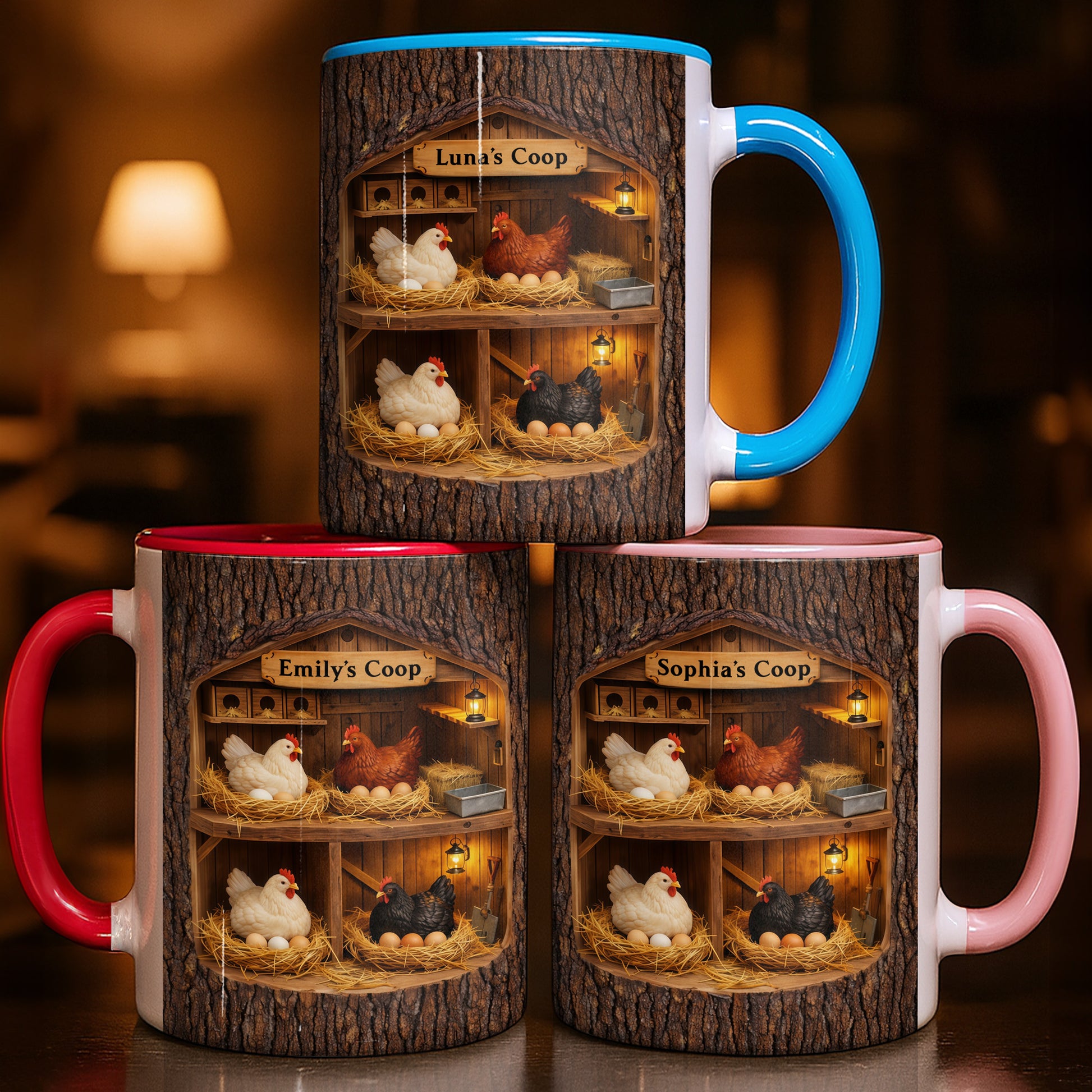 Sophia's Coop With Chickens and Eggs