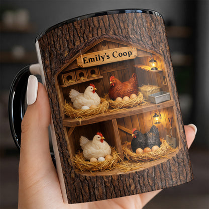 Sophia's Coop With Chickens and Eggs