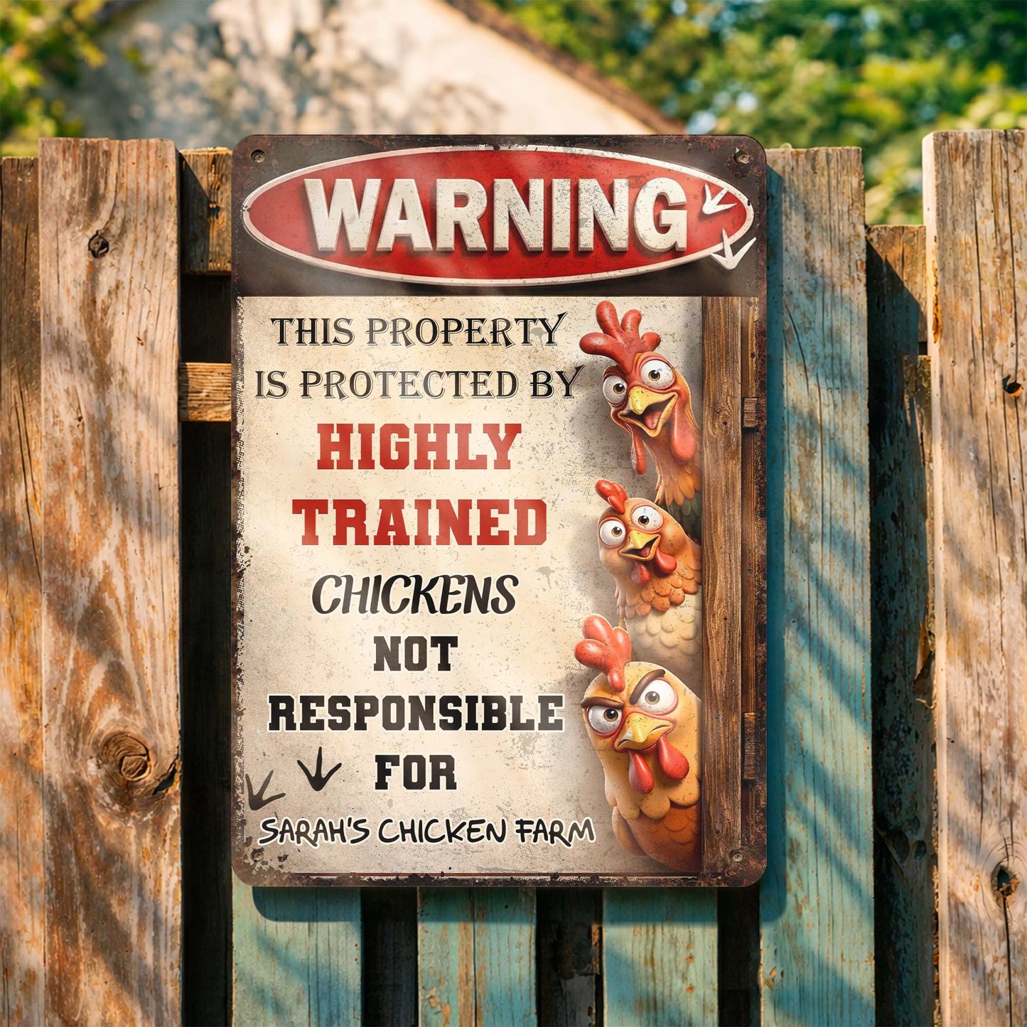 This Property Is Protected By Highly Trained Chickens