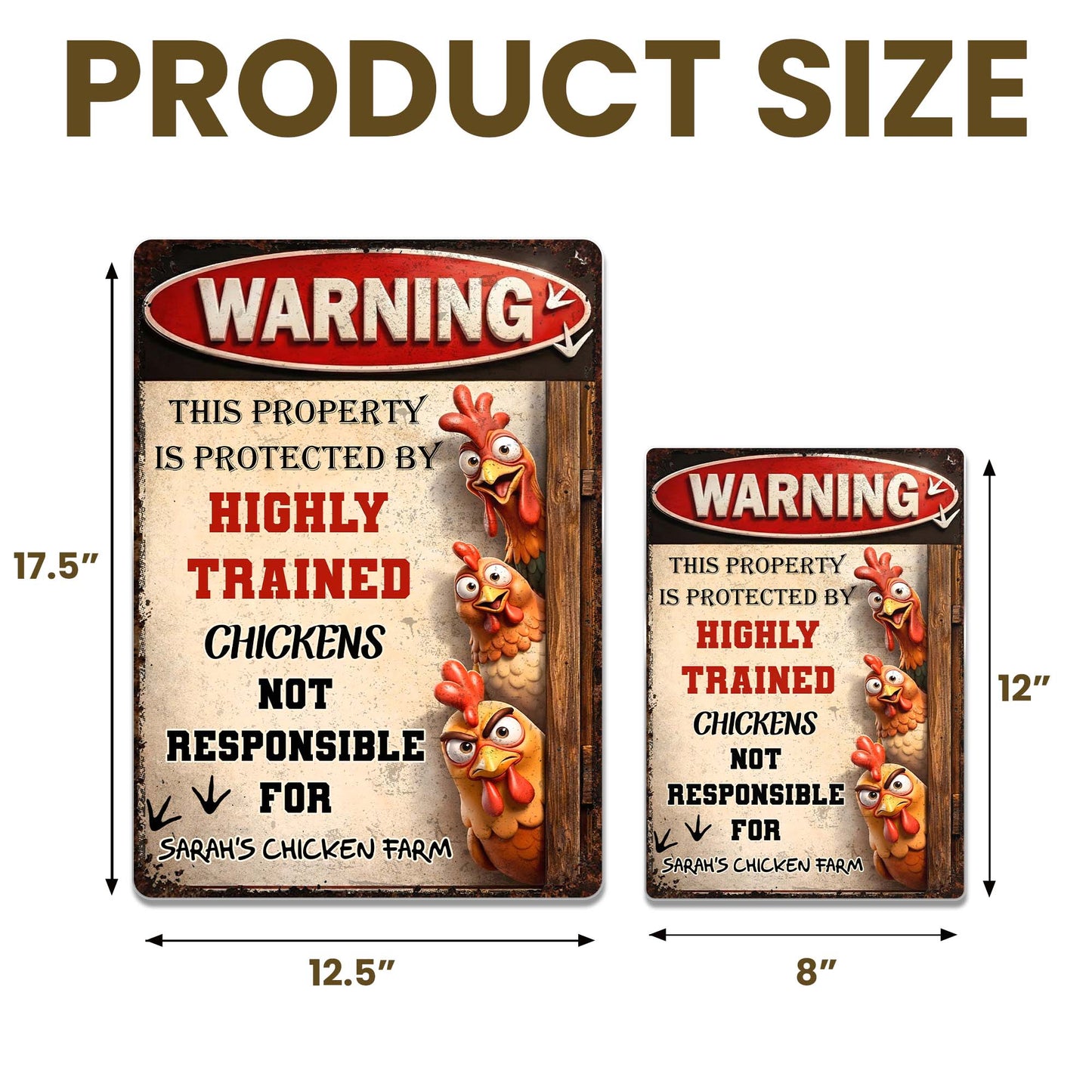 This Property Is Protected By Highly Trained Chickens