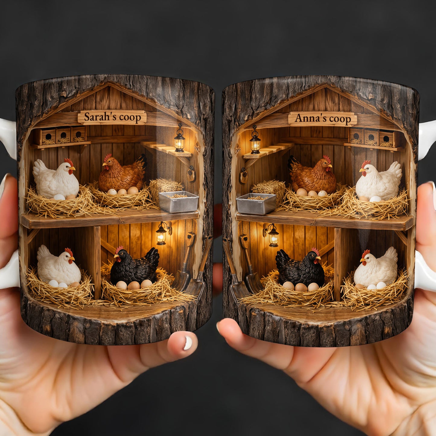 Personalized Chicken Coop Mug With Farm Fresh Design