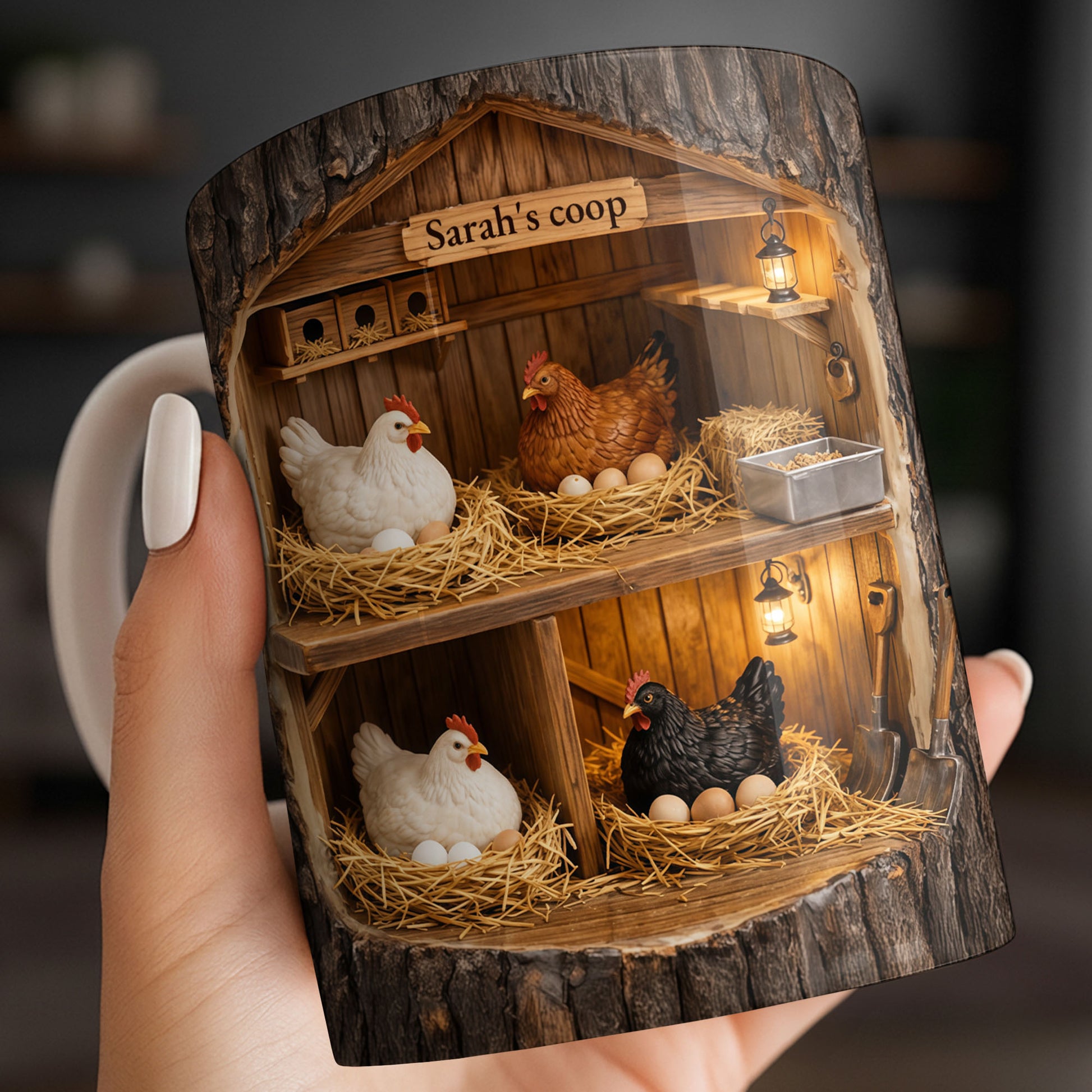 Personalized Chicken Coop Mug With Farm Fresh Design