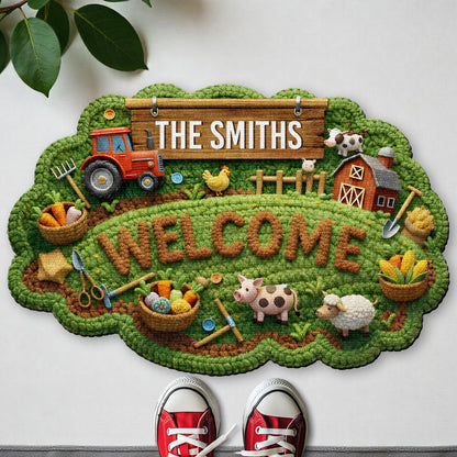 Welcome Farmhouse Charm With Tractor, Sheep and Barn