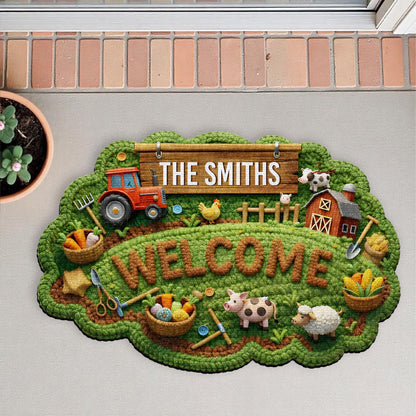 Welcome Farmhouse Charm With Tractor, Sheep and Barn