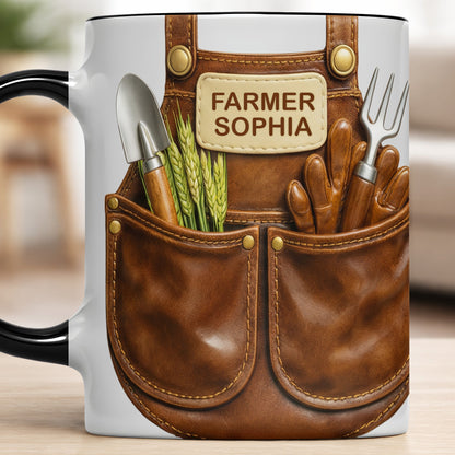 Farmer Custom Name with Gardening Tools Design