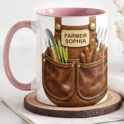 Farmer Custom Name with Gardening Tools Design