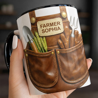 Farmer Custom Name with Gardening Tools Design