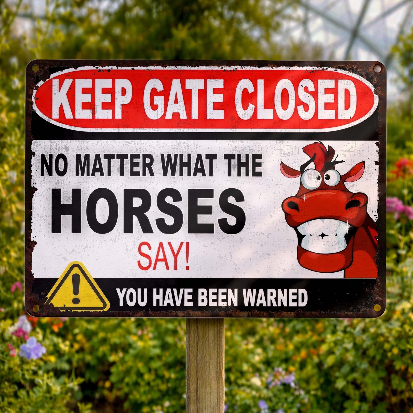 Keep Gate Closed No Matter What The Horses Say