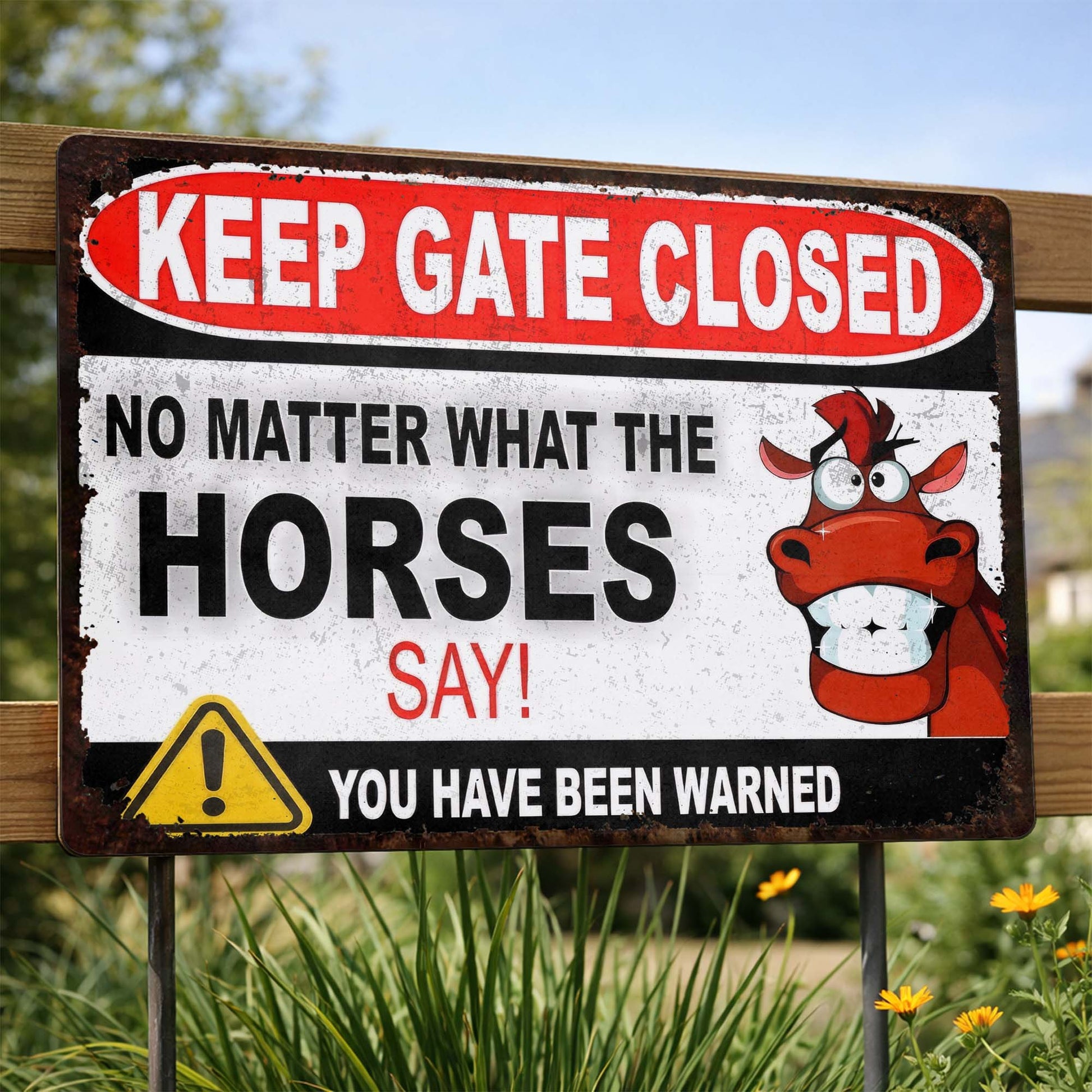 Keep Gate Closed No Matter What The Horses Say