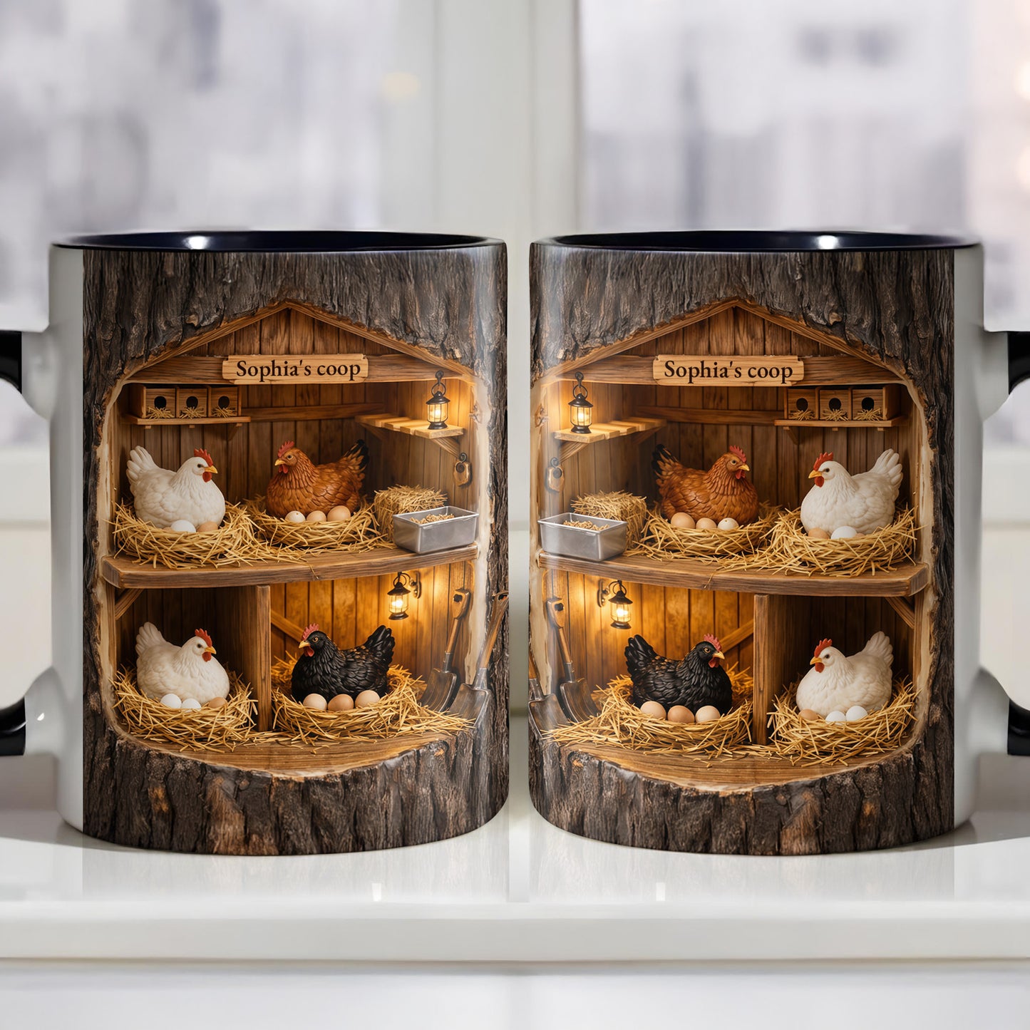 Sophia’s Coop Featuring Chickens And Rustic Wooden Structure