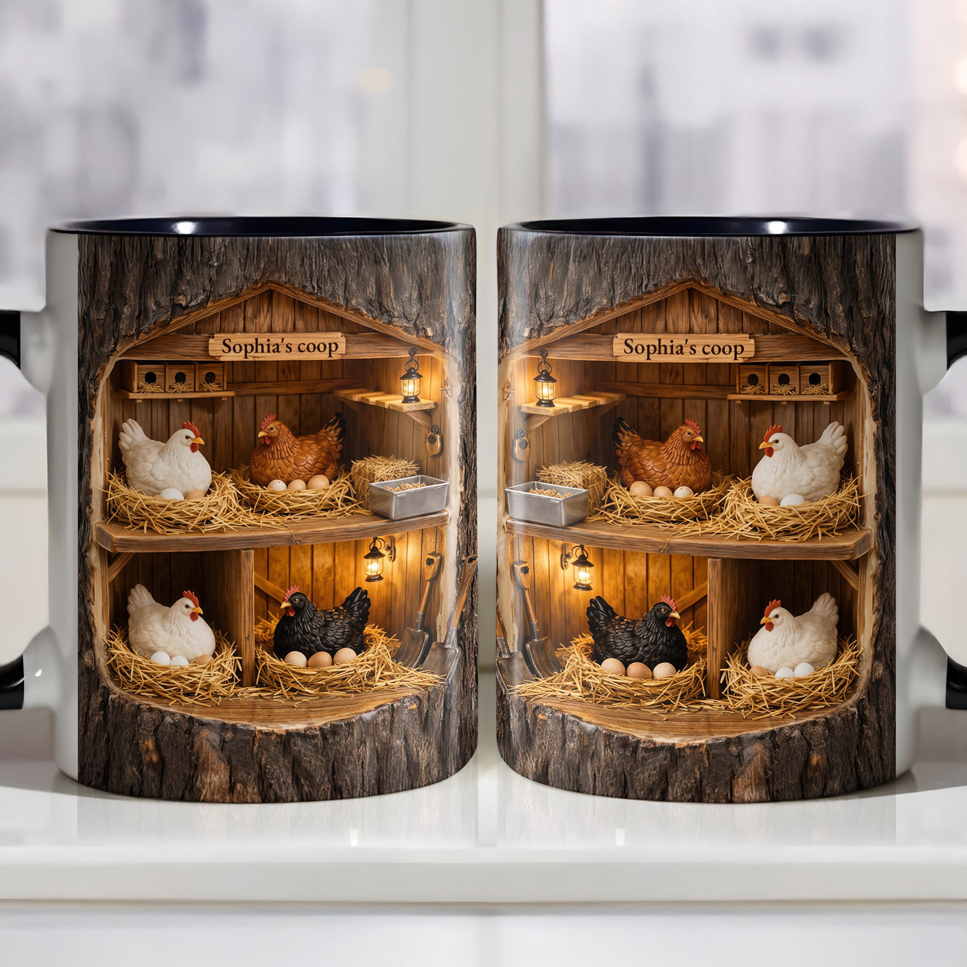 Sophia’s Coop Featuring Chickens And Rustic Wooden Structure