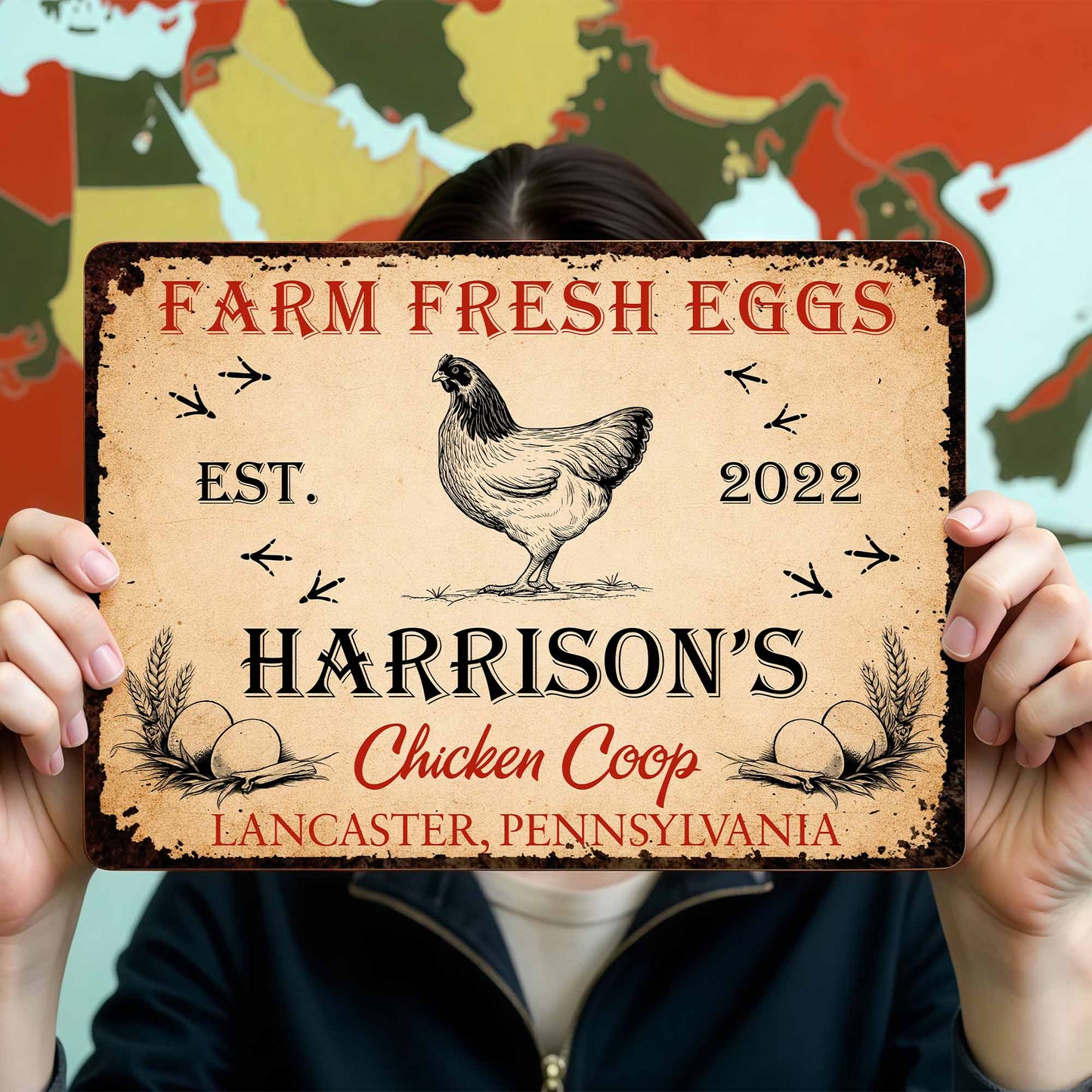 Farm Fresh Eggs, Chicken Coop Sign