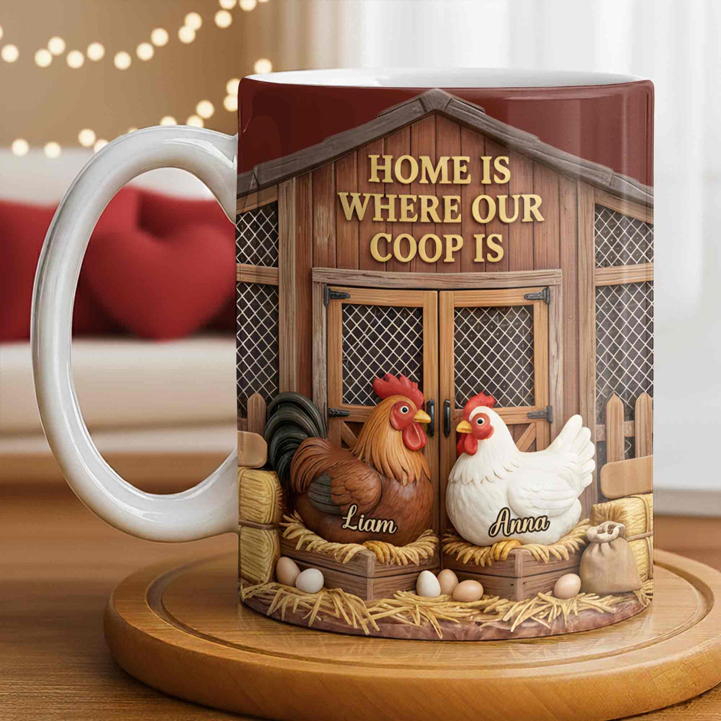 Home Is Where Our Coop Is Rooster And Hen Barn