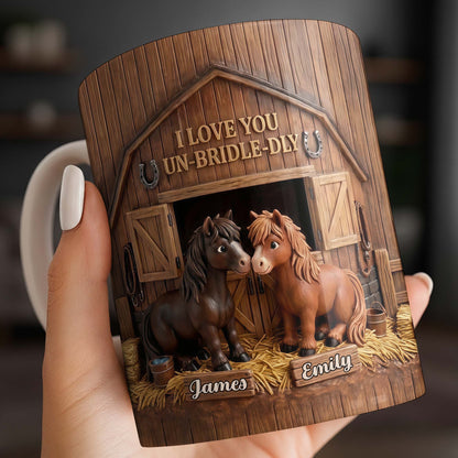 I Love You Un-Bridle-Dly Horses In Barn Design