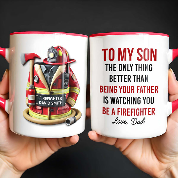 Firefighter David Smith, Gear, Helmet, and Axe