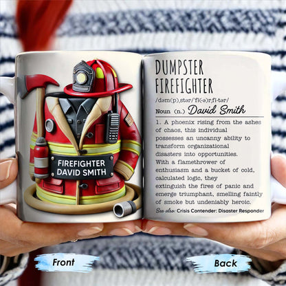 Dumpster Firefighter, Transforming Disasters Into Opportunities, Heroic Text Design