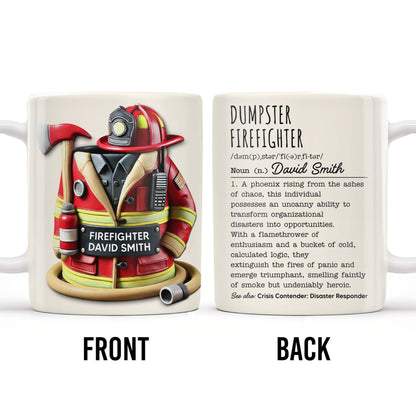 Dumpster Firefighter, Transforming Disasters Into Opportunities, Heroic Text Design