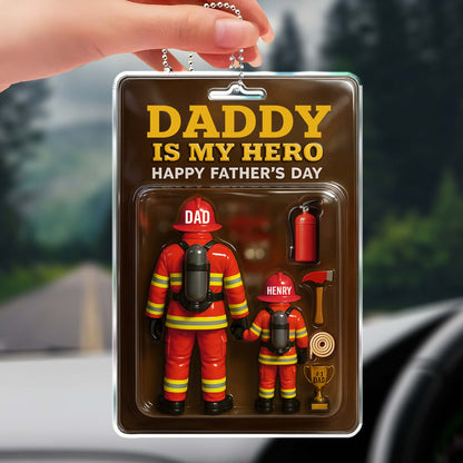 Daddy Is My Hero Happy Father's Day, Firefighters and Firefighting Tools