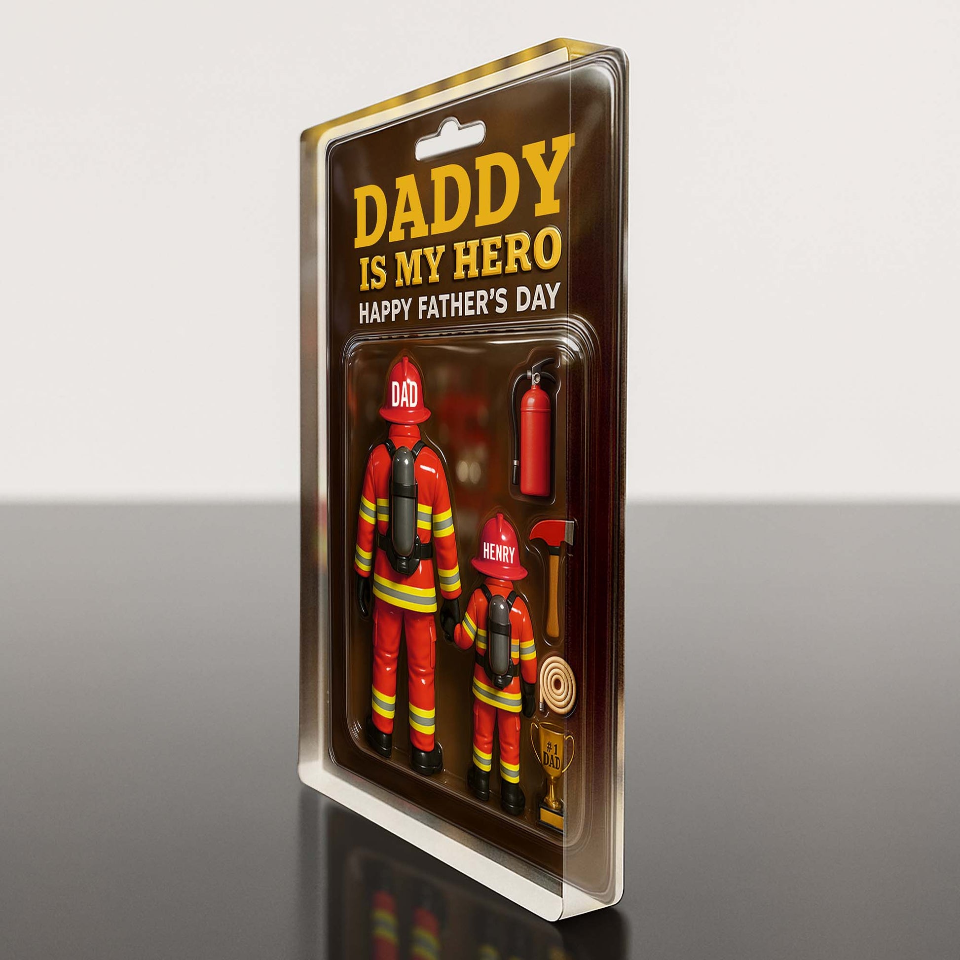 Daddy Is My Hero, Happy Father's Day, Firefighter Figures And Equipment