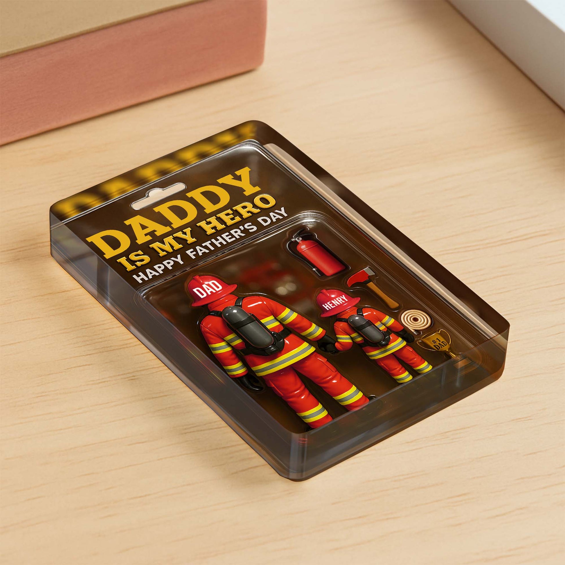 Daddy Is My Hero, Happy Father's Day, Firefighter Figures And Equipment