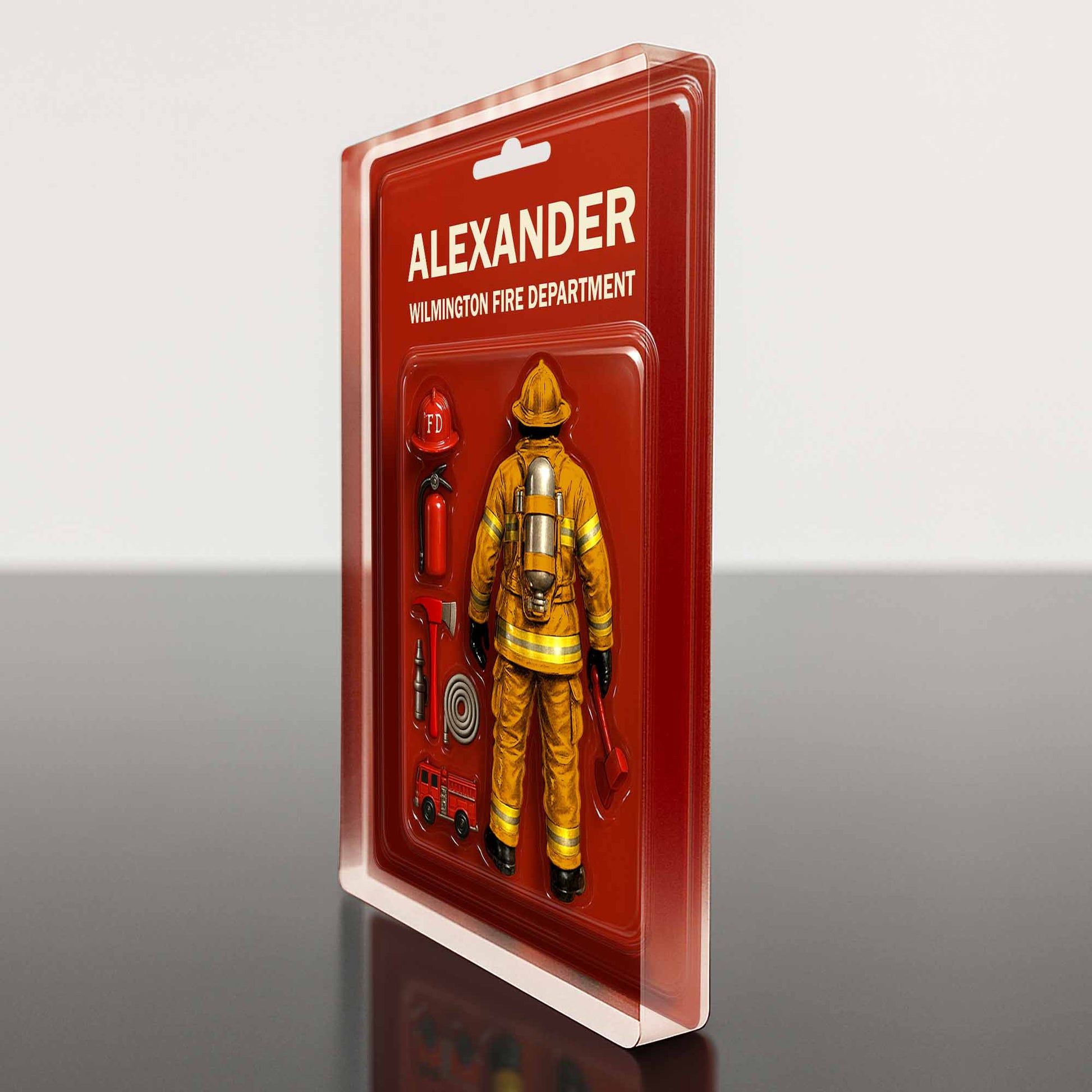 A Customizable Tribute To Our Brave Firefighters, Gear and Fire Truck