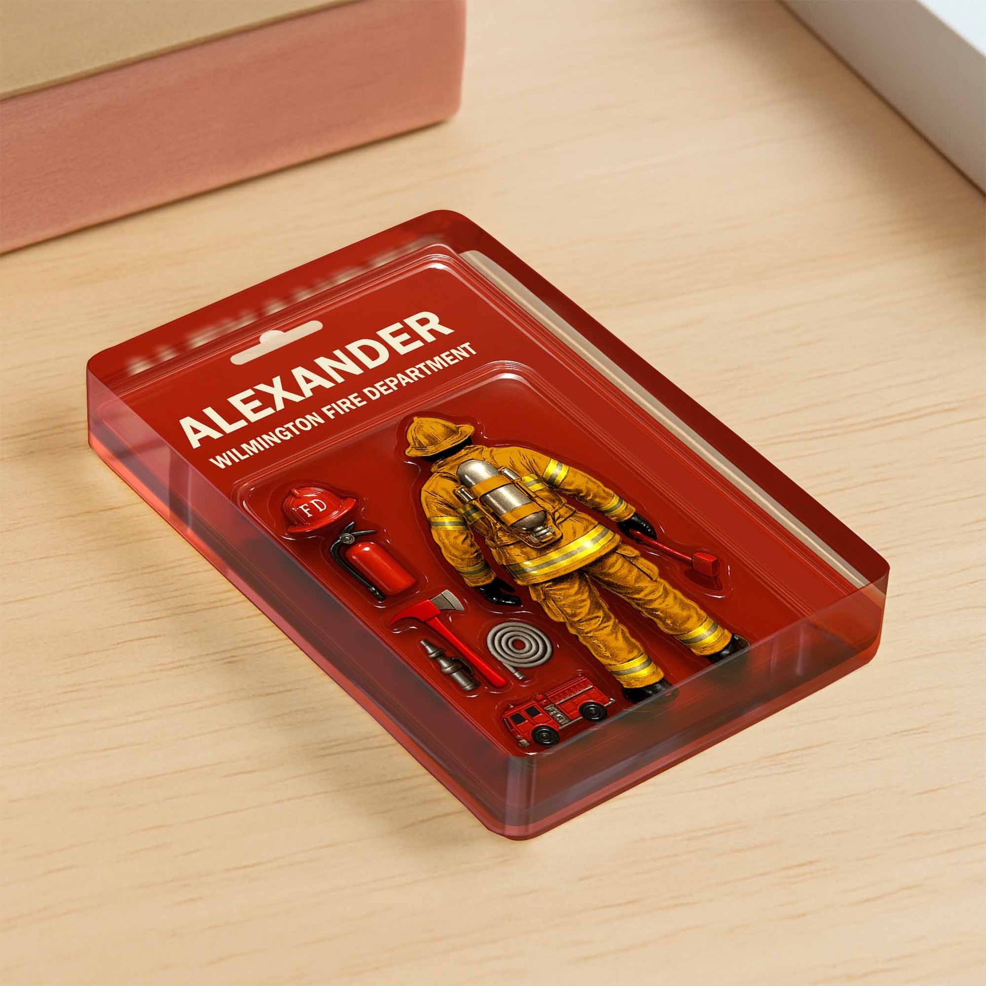 A Customizable Tribute To Our Brave Firefighters, Gear and Fire Truck