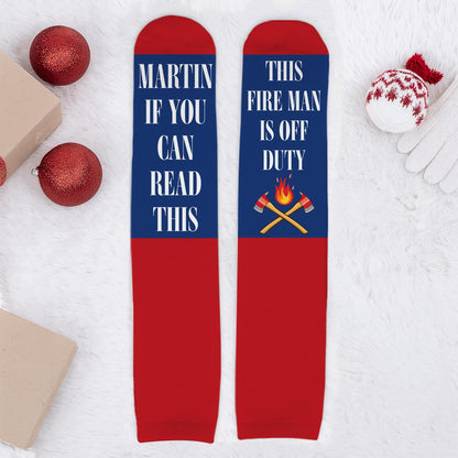 If You Can Read This Fireman Off Duty With Axes And Fire Design