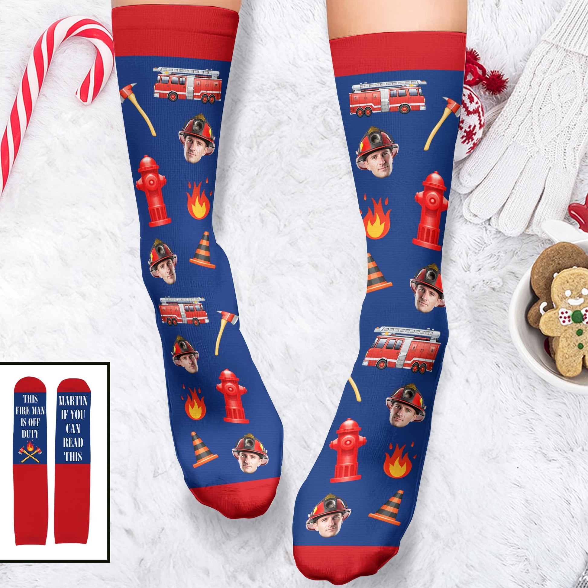 If You Can Read This Fireman Off Duty With Axes And Fire Design