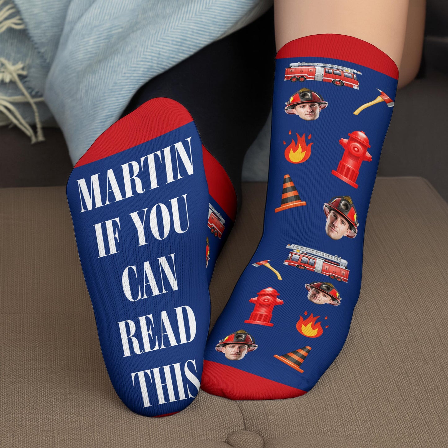 If You Can Read This Fireman Off Duty With Axes And Fire Design