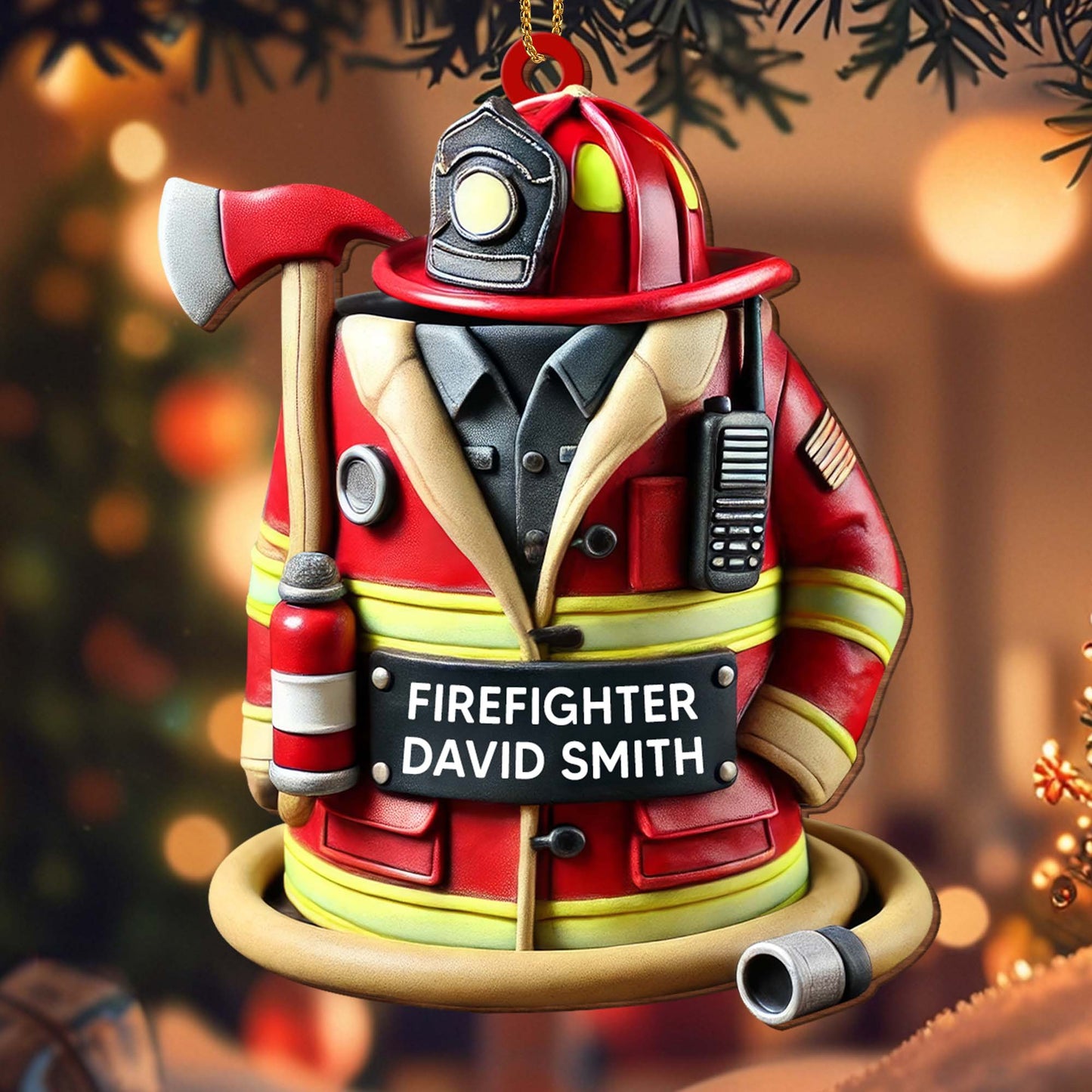 Customize This Firefighter Ornament