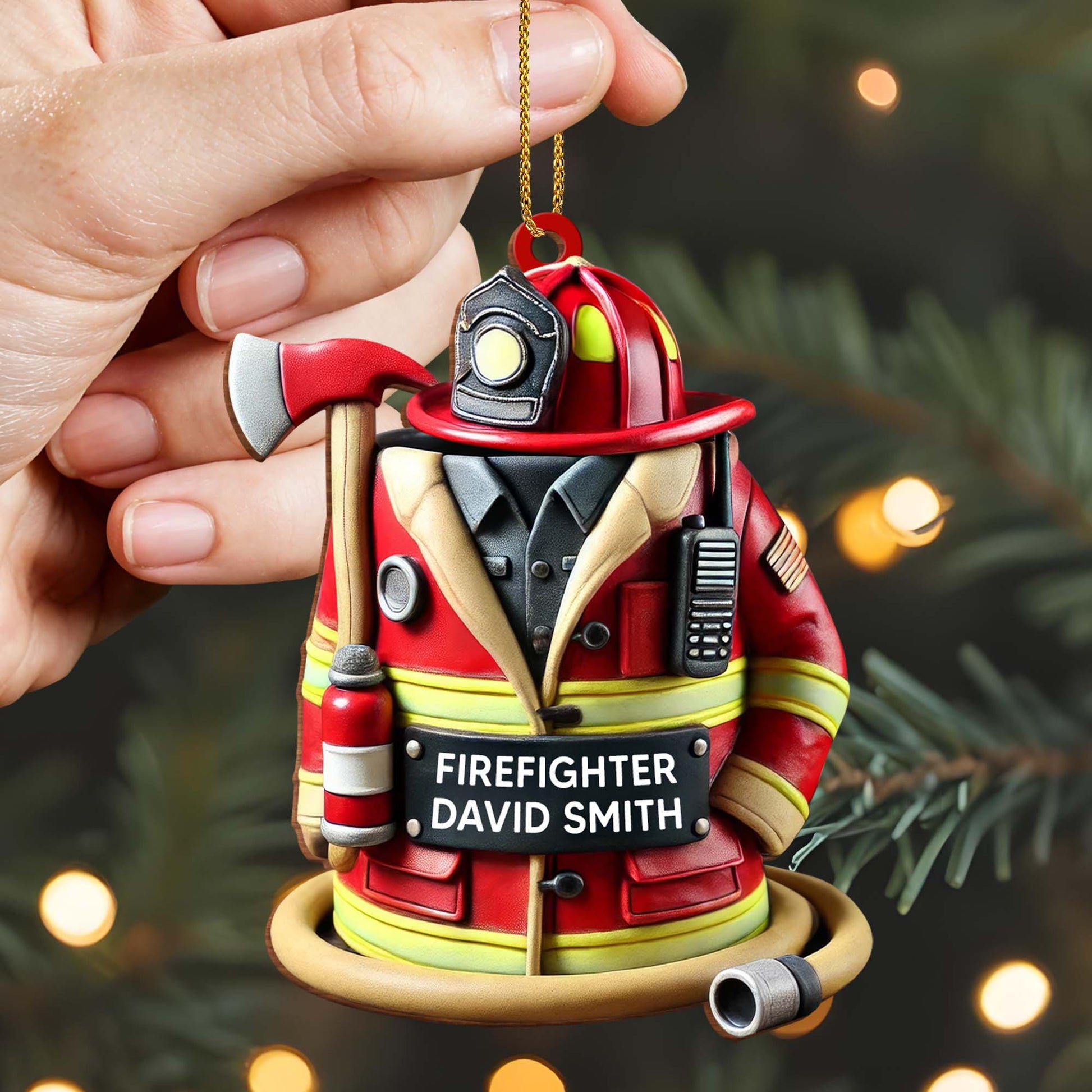 Customize This Firefighter Ornament