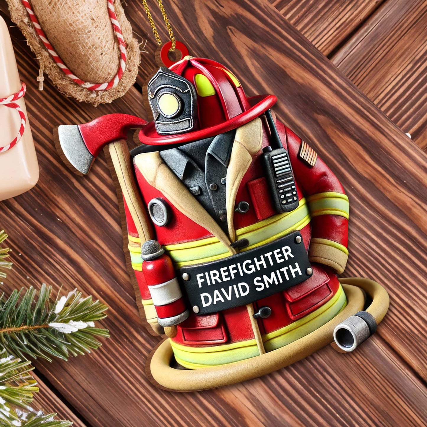 Customize This Firefighter Ornament