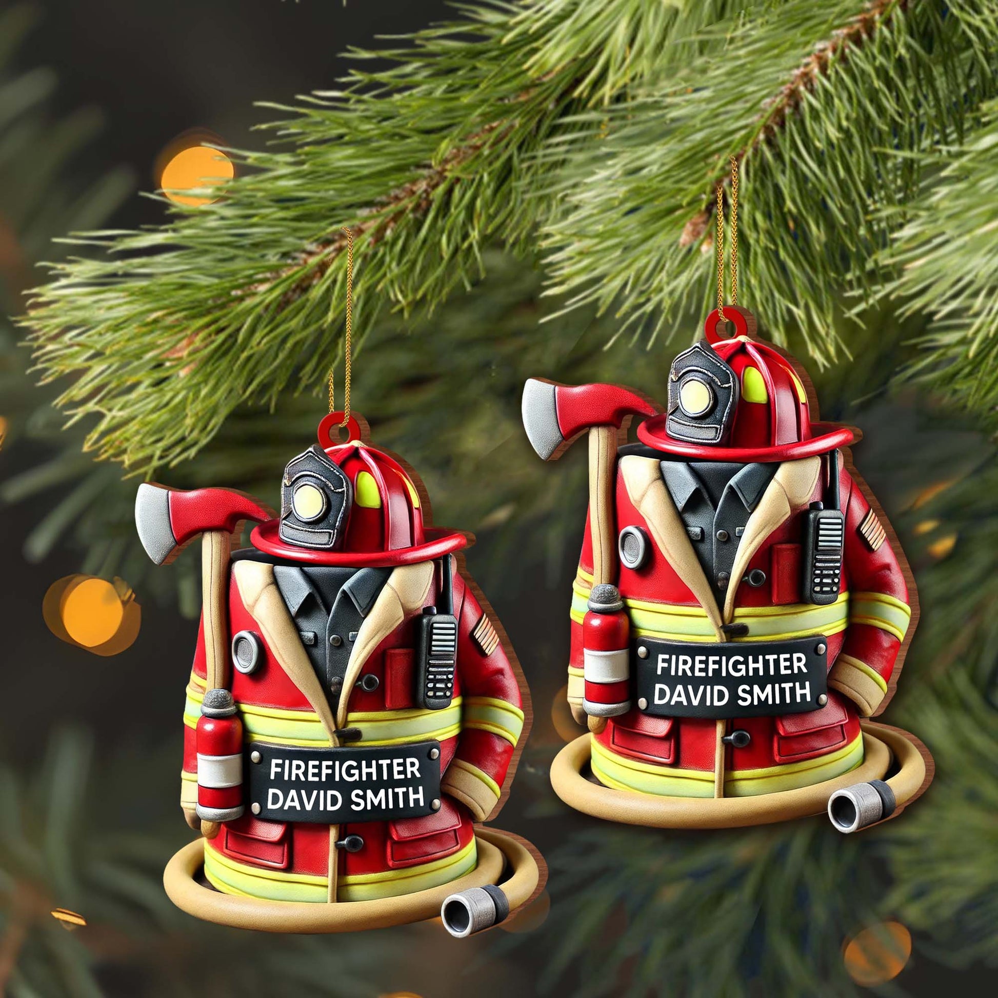 Customize This Firefighter Ornament