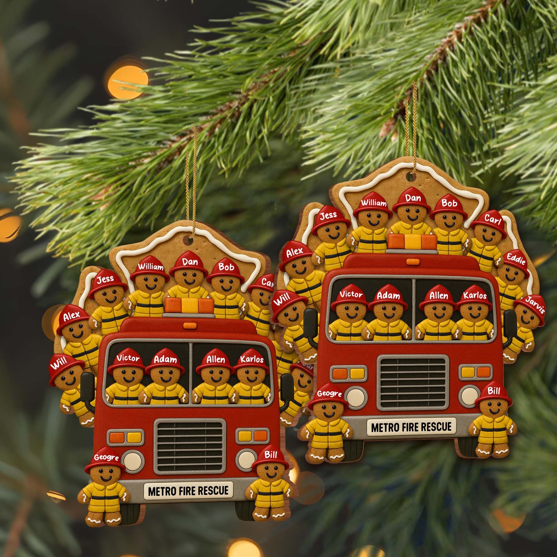 Celebrate Your Heroes With Festive Firefighter Ornament