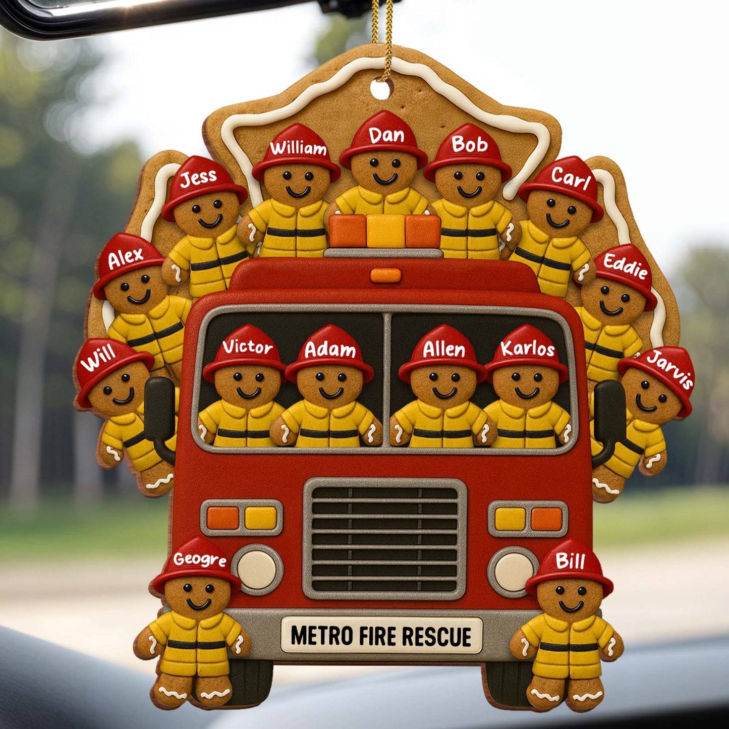 Celebrate Your Heroes With Festive Firefighter Ornament