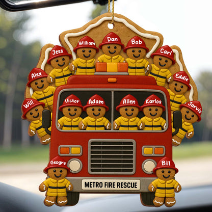 Celebrate Your Heroes With Festive Firefighter Ornament