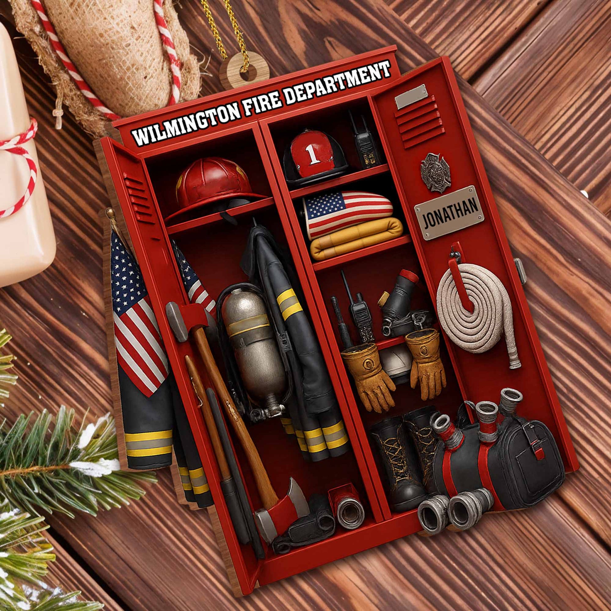 Custom Dedication For Dedicated Firefighter