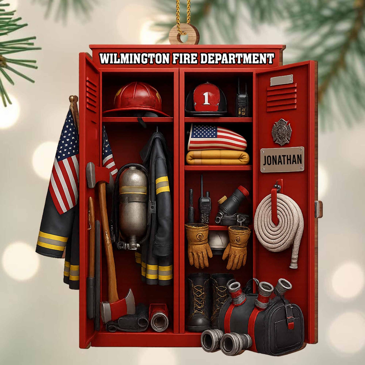 Custom Dedication For Dedicated Firefighter