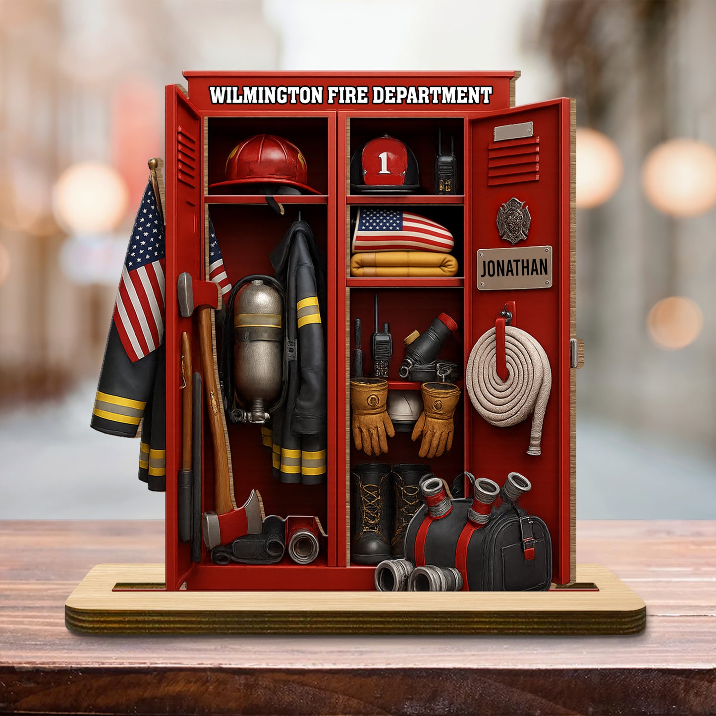 Wilmington Fire Department Tribute With Firefighter Gear