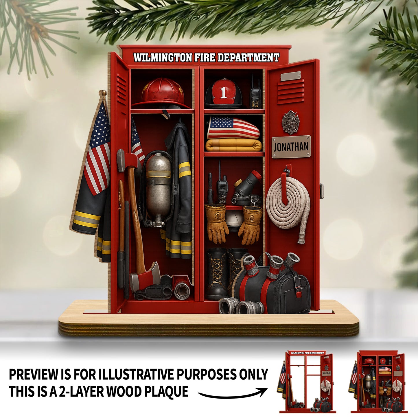 Wilmington Fire Department Tribute With Firefighter Gear