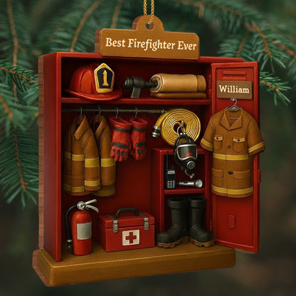 Best Firefighter Ever With Gear And Helmet