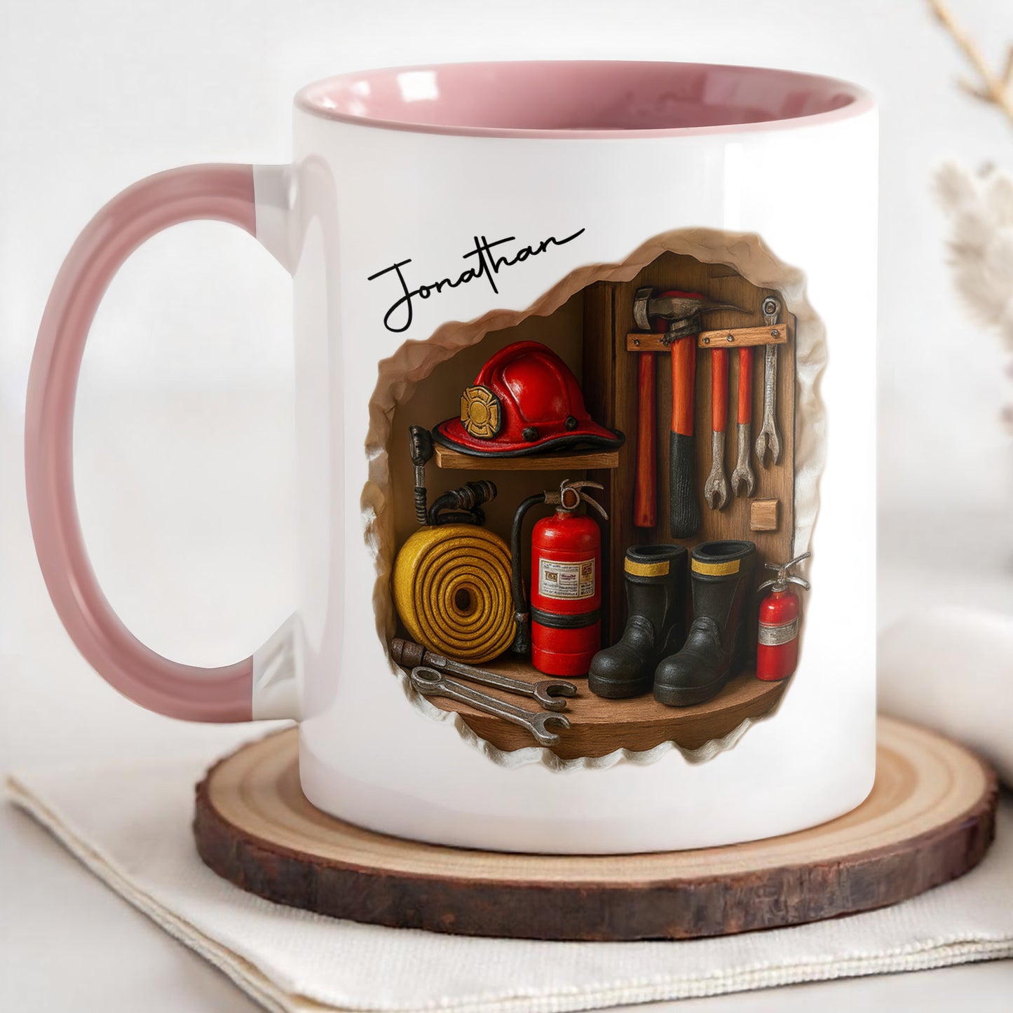 Custom Firefighting Equipment Tribute Mug