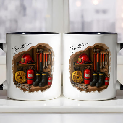 Custom Firefighting Equipment Tribute Mug