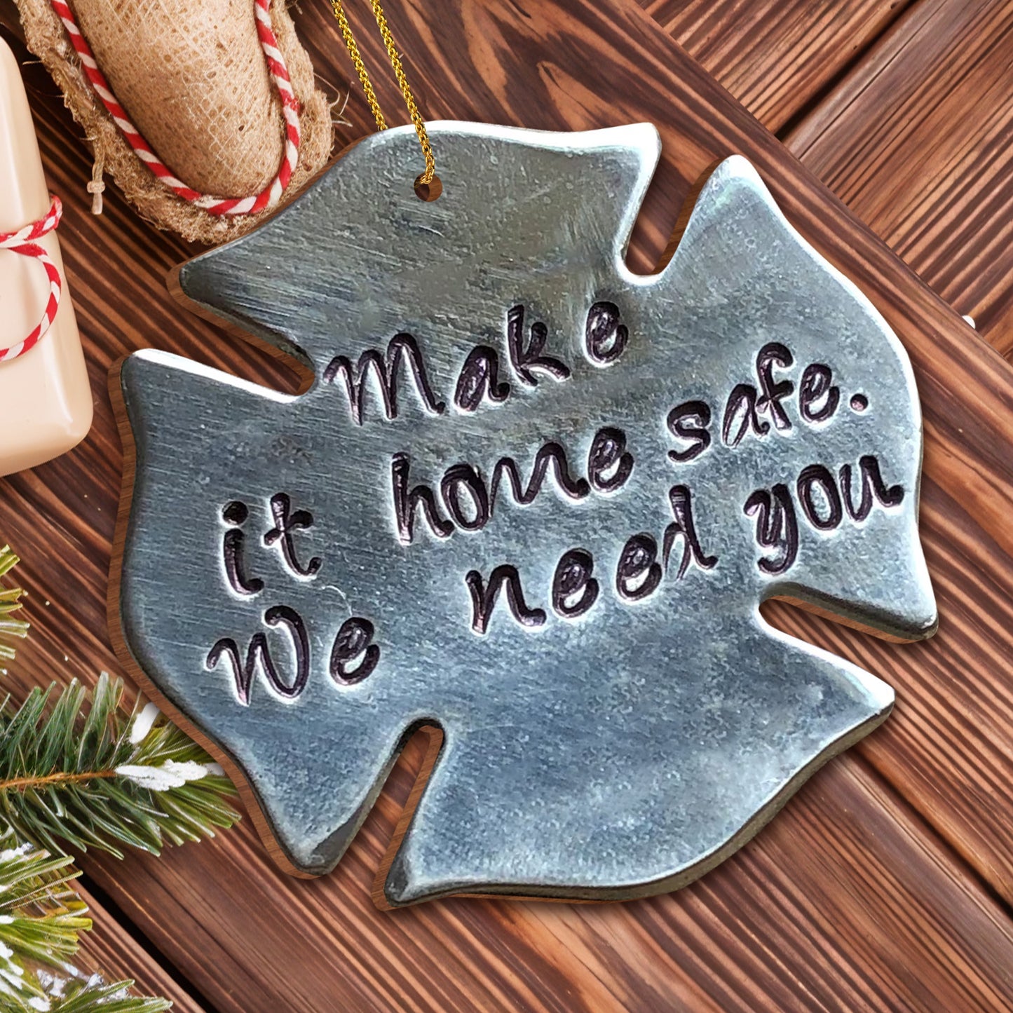 Make It Home Safe We Need You Maple Leaf Ornament